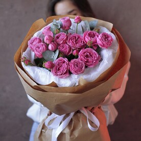 Кустовые розы Мистик Баболс в размере S