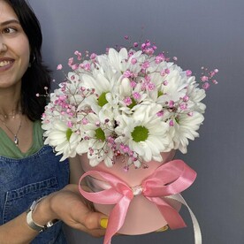 Ромашки в коробке