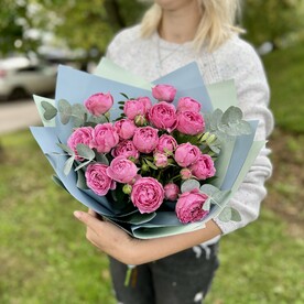 Букет с пионовидными розами Мистил Баблс