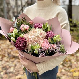 Букет с живыми цветами, авторский