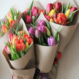 Букет из тюльпанов "Танец весны"