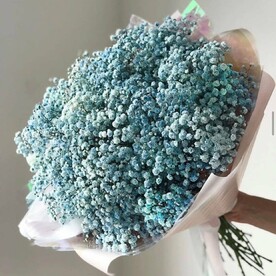 Букет из гипсофилы «Лазурь»