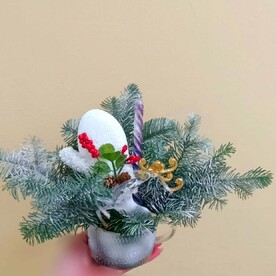 Новогодняя композиция в стакане