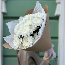 Букет из 3 хризантем (моно 014)