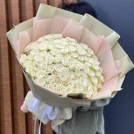 101 белая роза