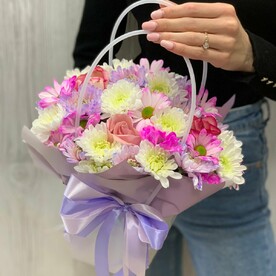 Композиция Роз и Хризантем