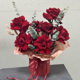 Французская роза в тубусе