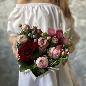 Сердце из роз