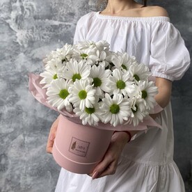Коробка с ромашками