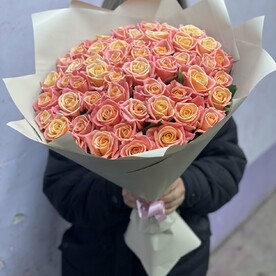 Букет из 51 розы Мисс Пигги 🥰😍💐🚀