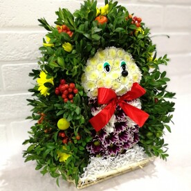 Игрушка из живых цветов