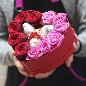 Сердечко с киндер сюрпризом