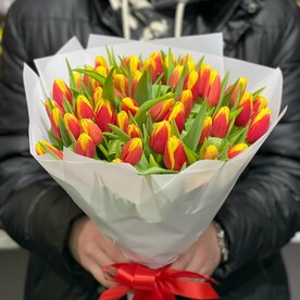 Букет из 51 тюльпанов