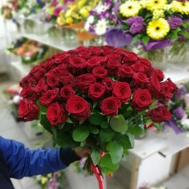 Букет из 51 красных роз