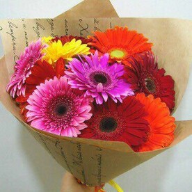 Букет из 11 микс гербер