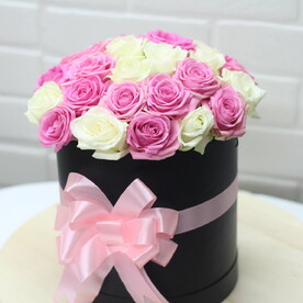 29 роз в коробке