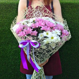 Микс кустовых хризантем