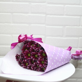 Букет из кустовых хризантем💖