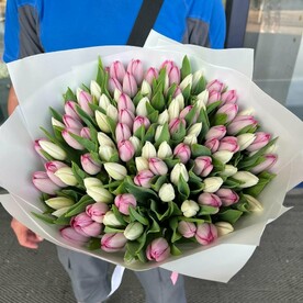 Букет из 101 тюльпан