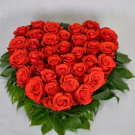 Композиция "Пламенное сердце"