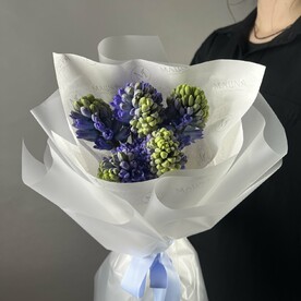 Монобукет синих гиацинтов