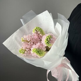 Монобукет розовых гиацинтов