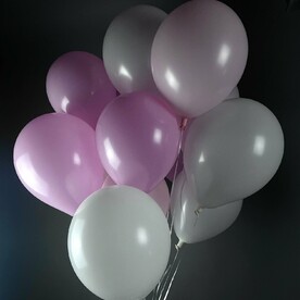 Набор 13 розовых шаров