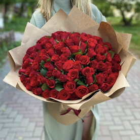 101 красная Роза (Акция)🌺