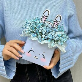 Гипсофила в коробке"Милый Зайка"