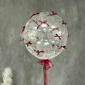 Шар баблс с бантиками