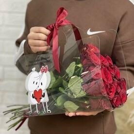 Красные розы для возлюбленной