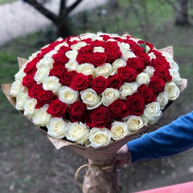 Букет ярусный 101 Роза