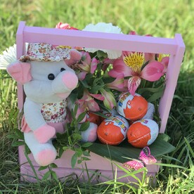 Цветы в коробке