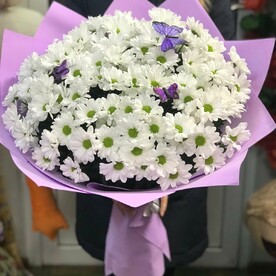 Букет из ромашковой хризантемы