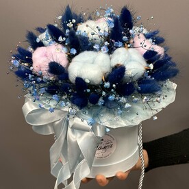 Коробочка из сухоцветов