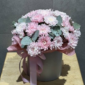 Коробочка из хризантем