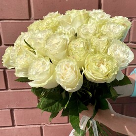 Букет 25 белых роз