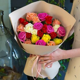 Яркие розочки микс