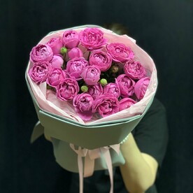 Букет кустовых пионов роз Мисти баблс