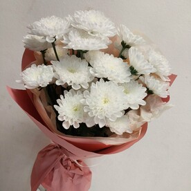 Букет из 3 кустовых хризантем