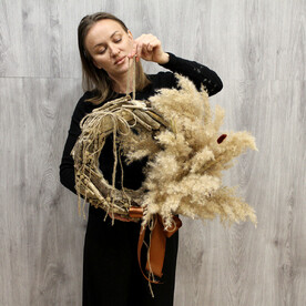 Сухоцветный венок Арундинеум