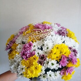 35 хризантем микс