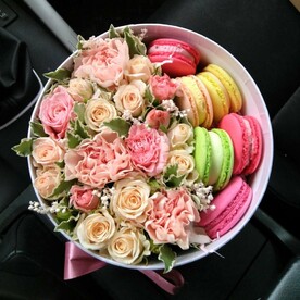 Роза и сладости "Французский поцелуй !"