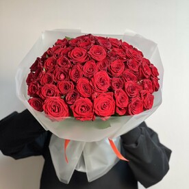 Букет из 51 кенийской розы