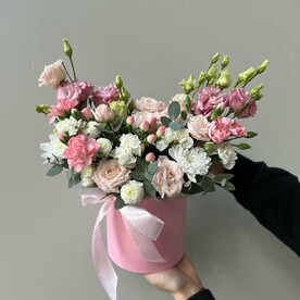 Коробка сборная розовая FT241