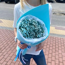 Букет Голубой Гипсофилы