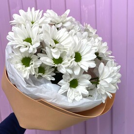 Букет Белых Хризантем