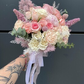 Букет невесты в цвете микс