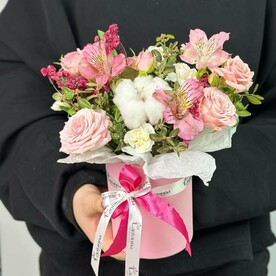 Композиция-комплимент в коробке