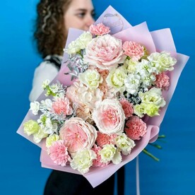 Букет Романтический вечер с Японскими розами Тсумуги (Tsumugi). Авторский букет 693. Flowers дом цветочной моды